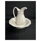 PFALTZGRAFF HERITAGE WHITE PITCHER AND BASIN