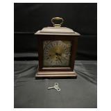 VINTAGE HOWARD MILLER MANTEL CLOCK W/KEY