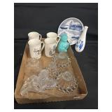 BOX LOT-CANDLEHOLDERS/MUGS AND MORE