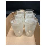 FEDERAL GLASS ATOMIC SNOWFLAKE TUMBLERS