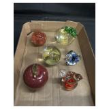 VINTAGE HANDBLOWN PAPER WEIGHT LOT
