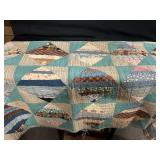 VINTAGE HANDMADE PATCHWORK QUILT