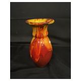 Repaired Lantern Hill-Kit Vanderwal Vase Rare Colr