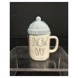 New Rae Dunn Snow Day Mug w/Topper