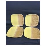 Rare Lantern Hill Sunshine Yellow 8' Plate (4)