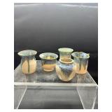 Lantern Hill-Kit Vanderwal Mini Vase Lot-some flaw