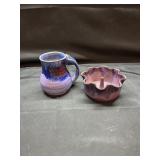 NC Pottery Artist Signed Apple Baker/Mug