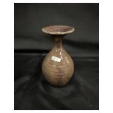 Lantern Hill Tobacco Spit Glaze 7' Vase