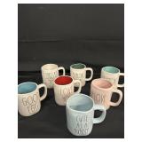 New Rae Dunn Lot of 7 Mugs