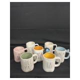 New Rae Dunn Lot of 7 Mugs