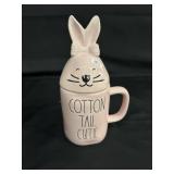 New Rae Dunn Cotton Tail Cutie Mug w/Topper