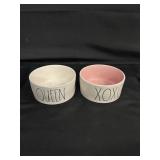 New Rae Dunn Dog Food/Water Bowls