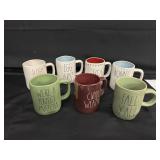 New Rae Dunn Lot of 7 Mugs