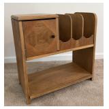 VINTAGE STORAGE CABINET W METAL LINED VENTILATED