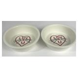 ALLY'S LINE CAT FOOD BOWLS CERAMIC