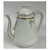 HAVILAND LIMOGES NAUTICAL ROPE COFFEE TEA POT