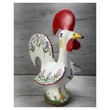 HAND PAINTED PROTUGAL FOLK ART ROOSTER GOOD LUCK