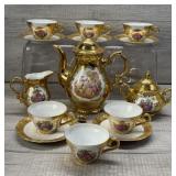 KUNST PALETTE REGNITZLOSAU GERMANY TEA SET