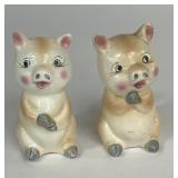 VINTAGE PIG SALT & PEPPER SHAKERS JAPAN