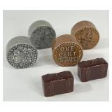 WHEAT PENNY LIBERTY HEAD SUITECASE SALT & PEPPER