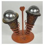 VINTAGE ICE CREAM CONE SALT & PEPPER SHAKERS