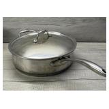 TRAMONTINA 5 QT STAINLESS STEEL SKILLET W LID