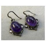 925 STERLING SILVER GEMSTONE EARRINGS