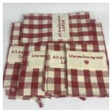 GINGHAM CAT LOVER DISH TOWELS