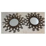 DECORATIVE METAL WALL MIRRORS