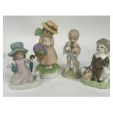 COLLECTIBLE FIGURINES LEFTON BOY W PUPPIES