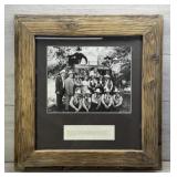 RUSTIC FRAMED PHOTO ROY ROGERS 50TH ANNIVERSARY