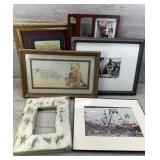ASSORTED WALL ART & FRAMES