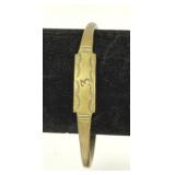 BRASS CUFF BRACELET UNMARKED