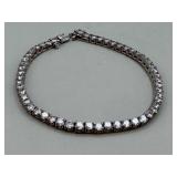 925 STERLING SILVER CZ TENNIS BRACELET