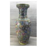 24' CHINESE PORCELAIN DRAGON VASE & MILLEFLEUR