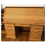 WOOD REVIVAL DESK CO ROLL TOP DESK