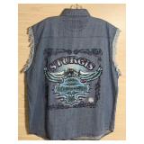 V TWIN MOTORCYCLE APPAREL DENIM SLEEVELESS SHIRT