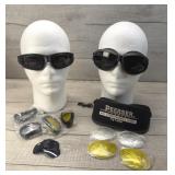GOGGLES & GLASSES W INTERCHANGEABLE LENSES PEERSER