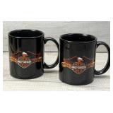 HARLEY DAVIDSON COFFEE MUGS SET OF 2
