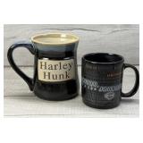 HARLEY DAVIDSON MUG & HARLEY HUNK POTTERY MUG