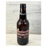 VINTAGE LARGE GLASS BUDWEISER STURGIS BOTTLE
