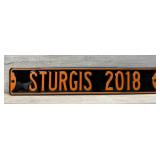 STURGIS BIKE WEEK METAL STREET SIGN 32' X 6'