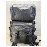 CARROLL LEATHER 2 PIECE MOTORCYCLE PACK LUGGAGE