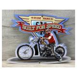 RIDE HARD METAL WALL ART LARRY GROSSMAN