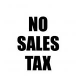 NO SALES TAX WILL BE ADDED