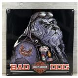 HARLEY DAVIDSON BAD DOG METAL SIGN WALL ART