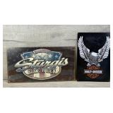 METAL WALL ART HARLEY DAVIDSON & STURGIS BIKE WEEK