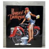 HARLEY DAVIDSON WASH BABE METAL WALL ART SIGN