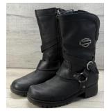 HARLEY DAVIDSON WOMENS LEATHER MOTORCYCLE BOOTS