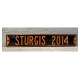 STURGIS BIKE WEEK METAL STREET SIGN 32' X 6'